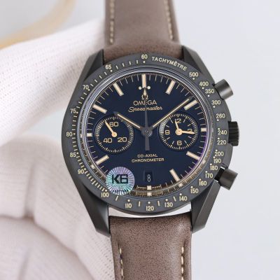 Omega Speedmaster 9300 Movement 44.25MM Brown Leather Replica Wrist Watch